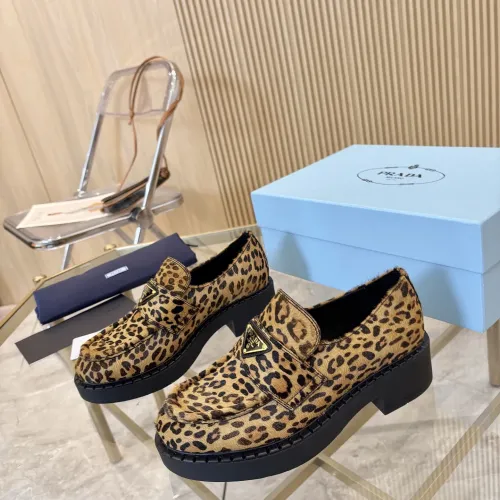 Prada Leather Shoes For Women #1408713 $100.00 USD, Wholesale Replica Prada Leather Shoes