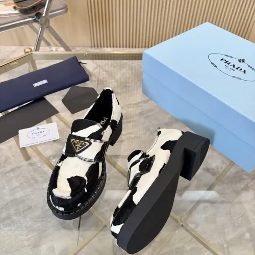 Replica Prada Leather Shoes For Men #1408714 $105.00 USD for Wholesale