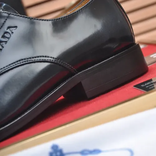 Replica Prada Leather Shoes For Men #1408718 $98.00 USD for Wholesale