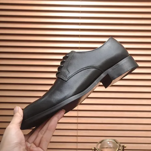 Replica Prada Leather Shoes For Men #1408720 $98.00 USD for Wholesale