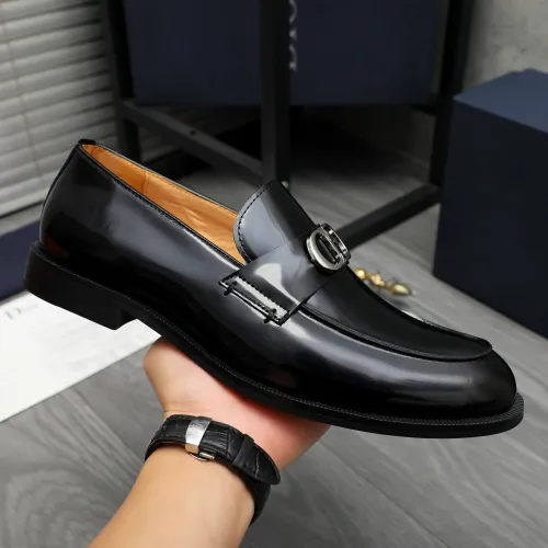 Replica Christian Dior Leather Shoes For Men #1408729 $92.00 USD for Wholesale