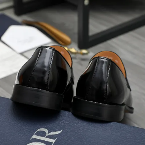 Replica Christian Dior Leather Shoes For Men #1408729 $92.00 USD for Wholesale