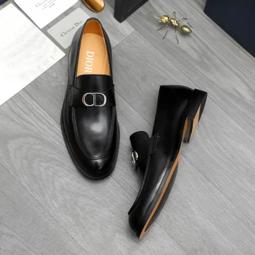 Replica Christian Dior Leather Shoes For Men #1408730 $92.00 USD for Wholesale