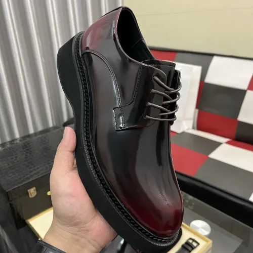 Replica Prada Leather Shoes For Men #1408754 $115.00 USD for Wholesale