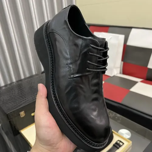 Replica Prada Leather Shoes For Men #1408757 $115.00 USD for Wholesale