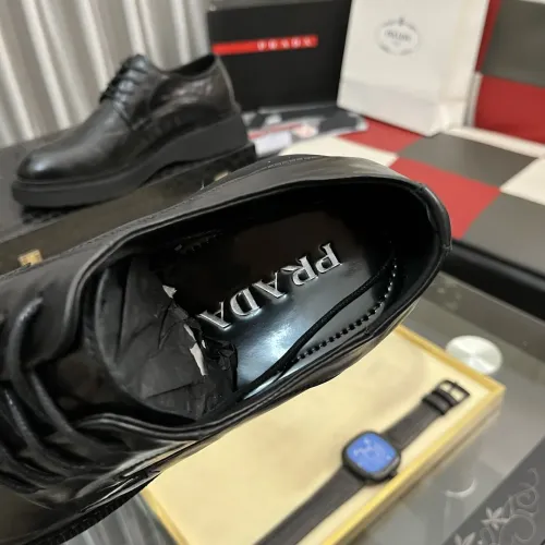 Replica Prada Leather Shoes For Men #1408757 $115.00 USD for Wholesale
