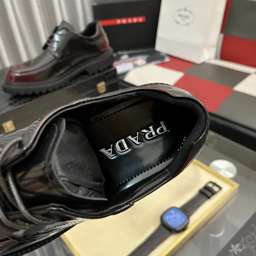 Replica Prada Leather Shoes For Men #1408760 $115.00 USD for Wholesale