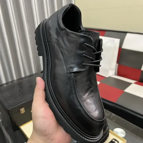 Replica Prada Leather Shoes For Men #1408763 $115.00 USD for Wholesale