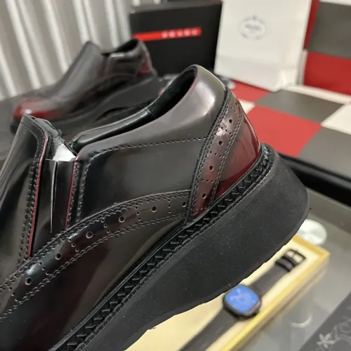 Replica Prada Leather Shoes For Men #1408766 $115.00 USD for Wholesale