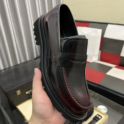 Replica Prada Leather Shoes For Men #1408769 $115.00 USD for Wholesale