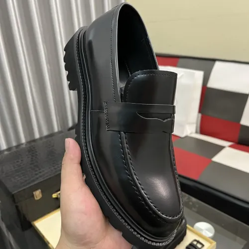 Replica Prada Leather Shoes For Men #1408770 $115.00 USD for Wholesale