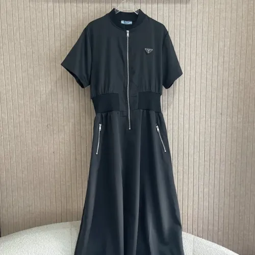 Prada Dresses Short Sleeved For Women #1408777 $76.00 USD, Wholesale Replica Prada Dresses