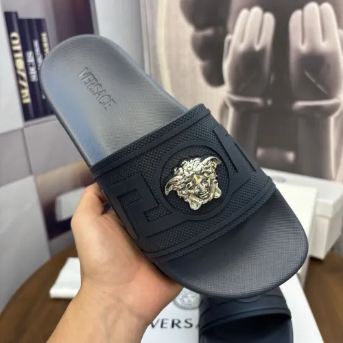 Replica Versace Slippers For Men #1408793 $48.00 USD for Wholesale