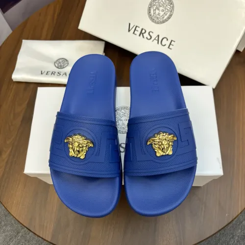 Replica Versace Slippers For Men #1408801 $48.00 USD for Wholesale