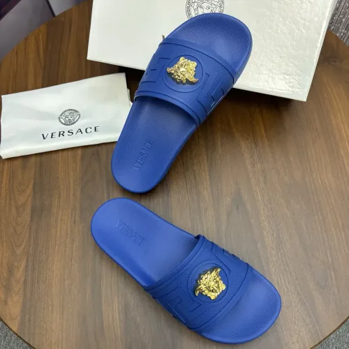Replica Versace Slippers For Men #1408801 $48.00 USD for Wholesale