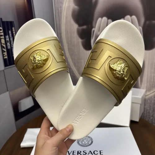 Replica Versace Slippers For Men #1408814 $48.00 USD for Wholesale