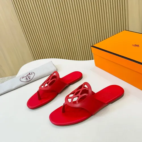 Replica Hermes Slippers For Women #1409029 $82.00 USD for Wholesale