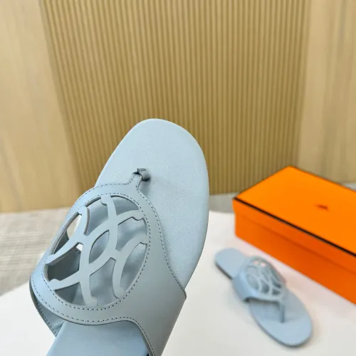 Replica Hermes Slippers For Women #1409031 $82.00 USD for Wholesale