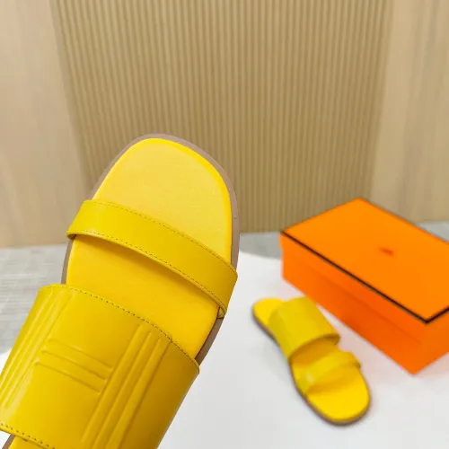Replica Hermes Slippers For Women #1409041 $82.00 USD for Wholesale