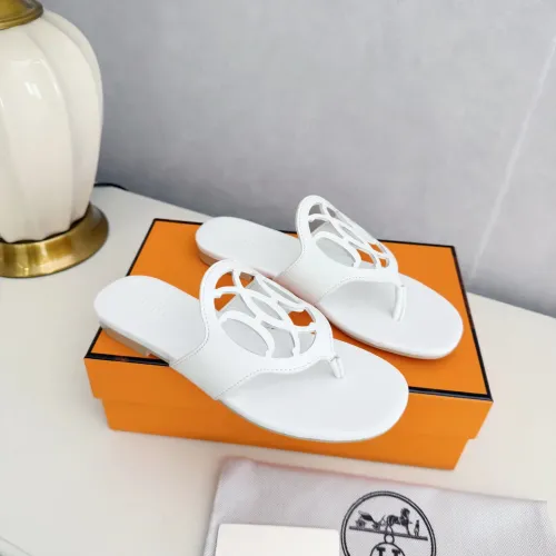 Replica Hermes Slippers For Women #1409049 $82.00 USD for Wholesale