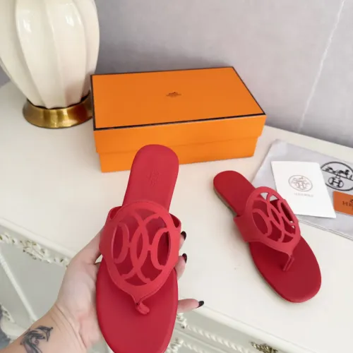 Replica Hermes Slippers For Women #1409057 $82.00 USD for Wholesale