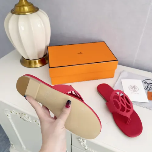 Replica Hermes Slippers For Women #1409057 $82.00 USD for Wholesale