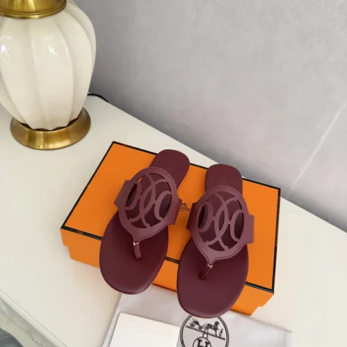 Replica Hermes Slippers For Women #1409059 $82.00 USD for Wholesale