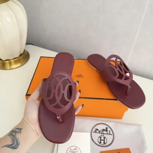 Replica Hermes Slippers For Women #1409059 $82.00 USD for Wholesale