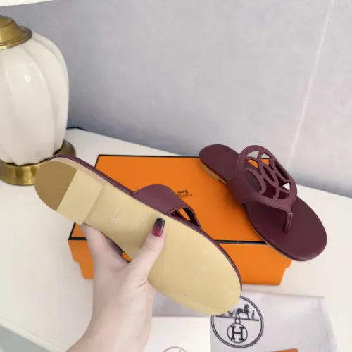 Replica Hermes Slippers For Women #1409059 $82.00 USD for Wholesale