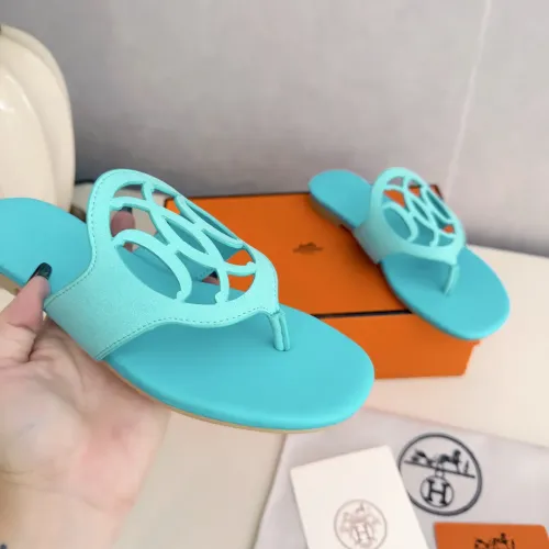 Replica Hermes Slippers For Women #1409061 $82.00 USD for Wholesale