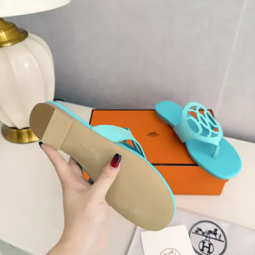 Replica Hermes Slippers For Women #1409061 $82.00 USD for Wholesale