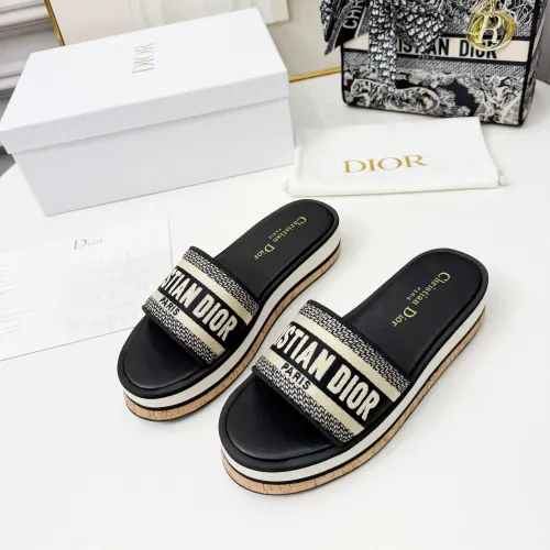 Christian Dior Slippers For Women #1409176 $85.00 USD, Wholesale Replica Christian Dior Slippers