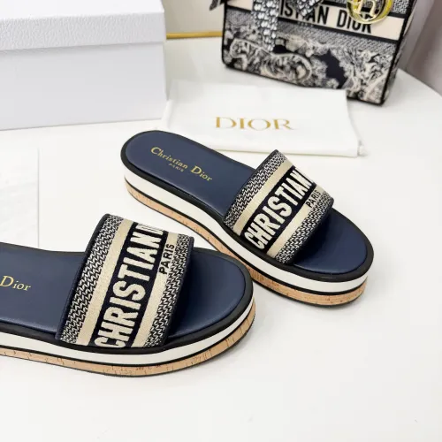 Replica Christian Dior Slippers For Women #1409177 $85.00 USD for Wholesale