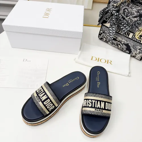 Replica Christian Dior Slippers For Women #1409177 $85.00 USD for Wholesale