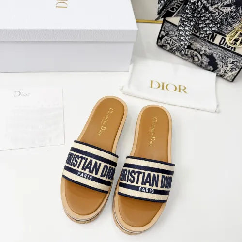 Replica Christian Dior Slippers For Women #1409178 $85.00 USD for Wholesale
