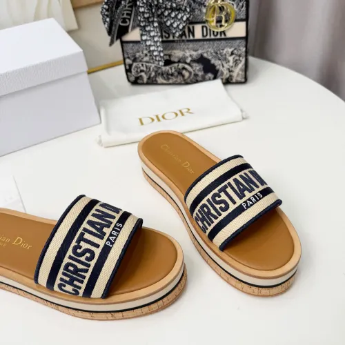 Replica Christian Dior Slippers For Women #1409178 $85.00 USD for Wholesale