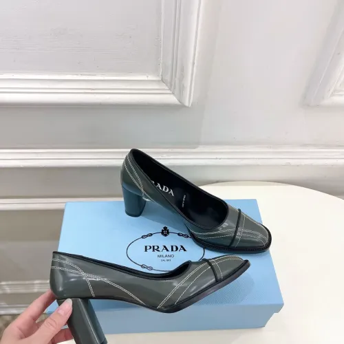 Replica Prada High-heeled Shoes For Women #1409237 $125.00 USD for Wholesale