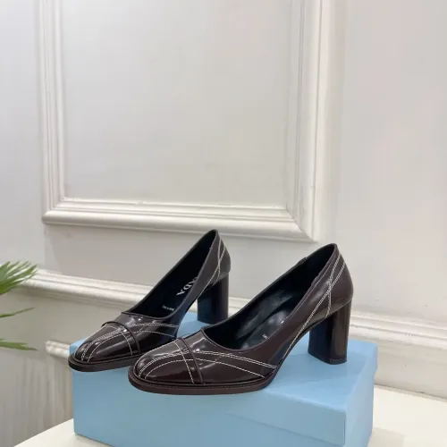 Replica Prada High-heeled Shoes For Women #1409238 $125.00 USD for Wholesale