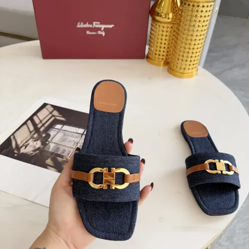 Replica Salvatore Ferragamo Slippers For Women #1409348 $82.00 USD for Wholesale