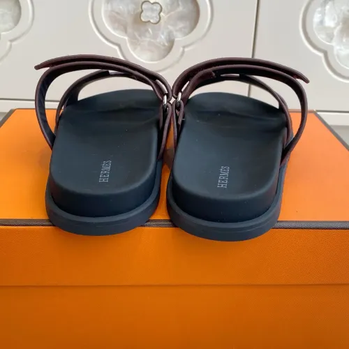 Replica Hermes Slippers For Men #1409372 $98.00 USD for Wholesale