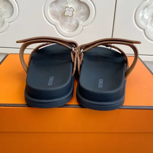 Replica Hermes Slippers For Men #1409376 $98.00 USD for Wholesale