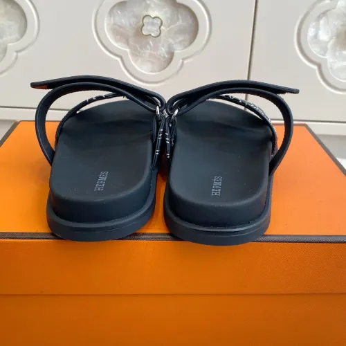 Replica Hermes Slippers For Men #1409378 $98.00 USD for Wholesale