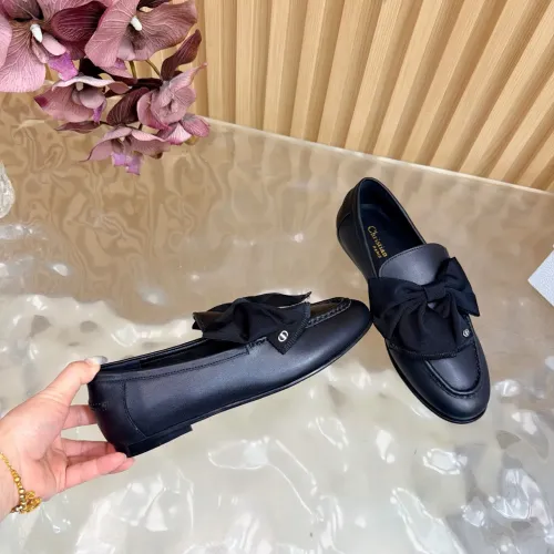 Christian Dior Leather Shoes For Women #1409392 $115.00 USD, Wholesale Replica Christian Dior Leather Shoes