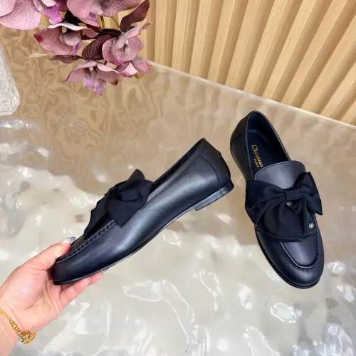 Replica Christian Dior Leather Shoes For Women #1409392 $115.00 USD for Wholesale