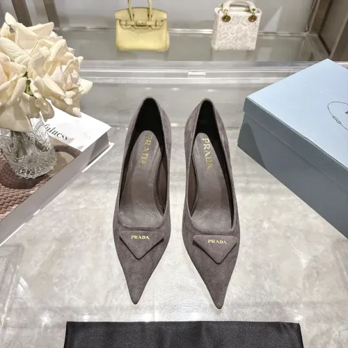 Replica Prada High-heeled Shoes For Women #1409412 $108.00 USD for Wholesale