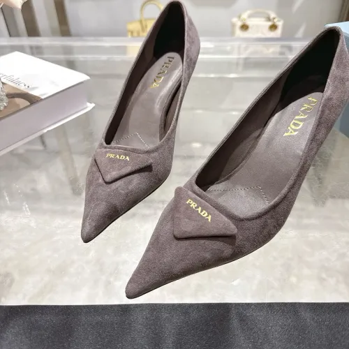 Replica Prada High-heeled Shoes For Women #1409412 $108.00 USD for Wholesale