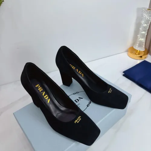 Replica Prada High-heeled Shoes For Women #1409441 $102.00 USD for Wholesale