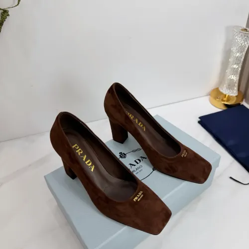 Replica Prada High-heeled Shoes For Women #1409442 $102.00 USD for Wholesale