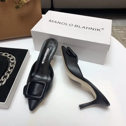Replica Manolo Blahnik Slippers For Women #1409578 $96.00 USD for Wholesale