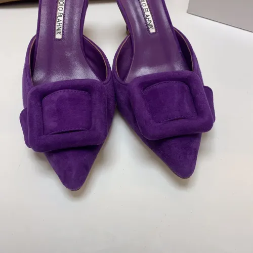Replica Manolo Blahnik Slippers For Women #1409580 $96.00 USD for Wholesale